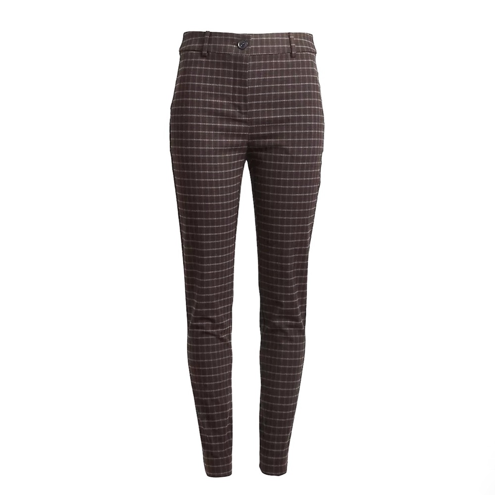 LOFT | 🍂 plaid high waist skinny ankle pant curvy fit | size 6